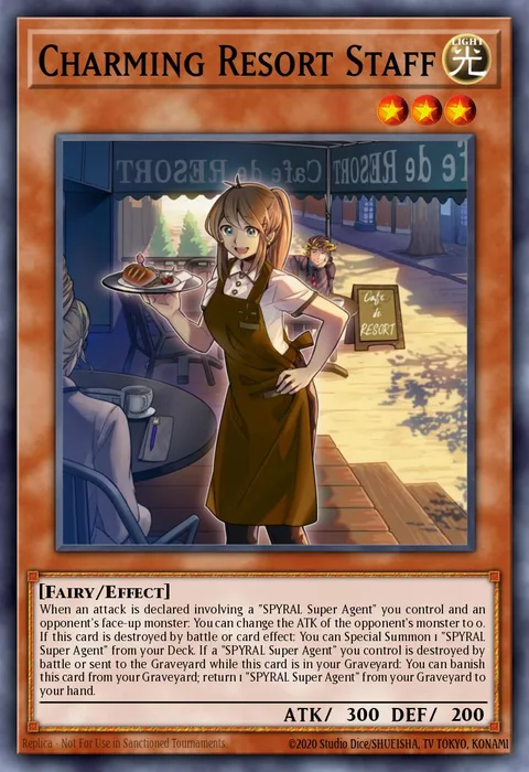 Charming Resort Staff trading card