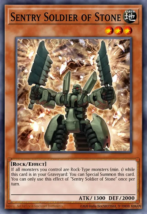 Sentry Soldier of Stone trading card