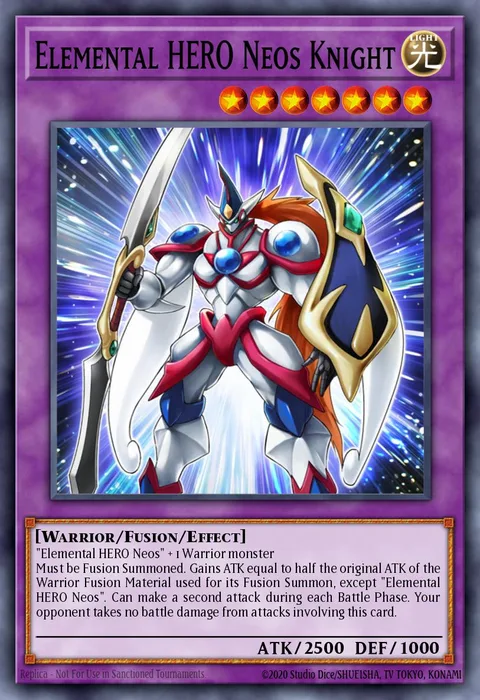 Elemental HERO Neos Knight trading card
