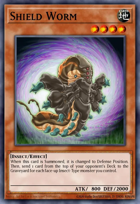 Shield Worm trading card