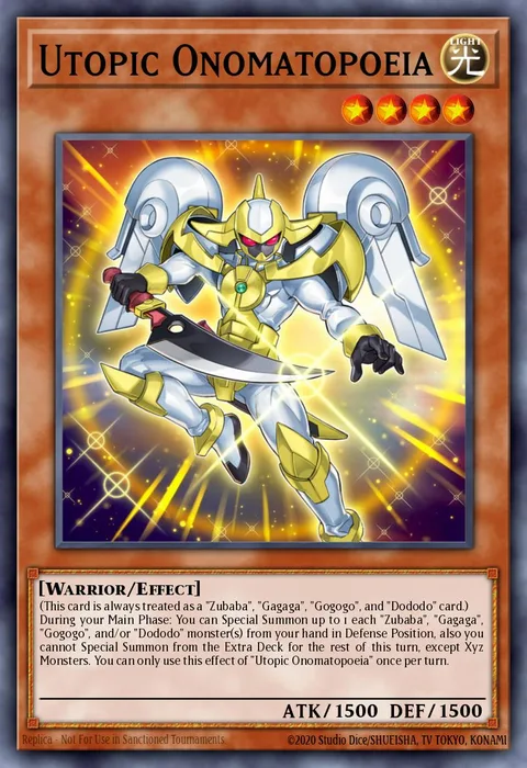 Utopic Onomatopoeia trading card
