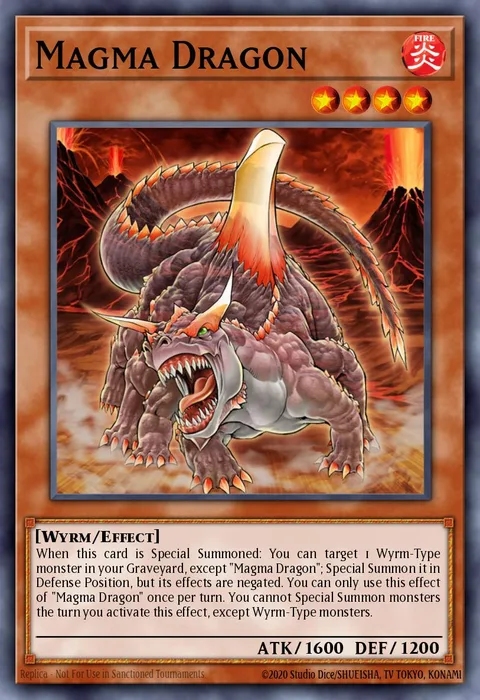 Magma Dragon trading card
