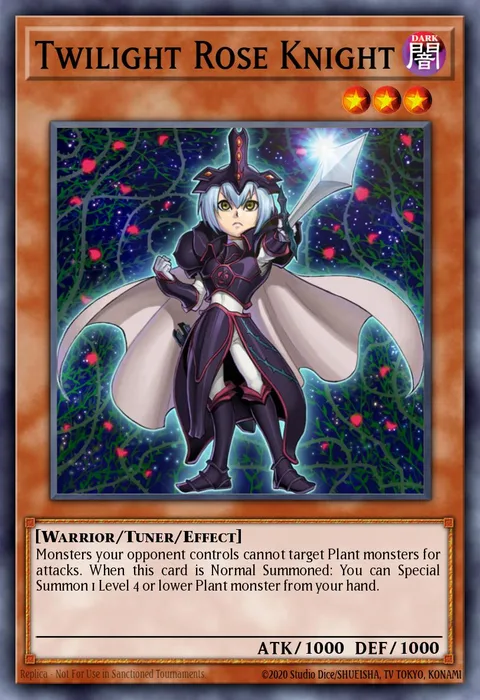 Twilight Rose Knight trading card