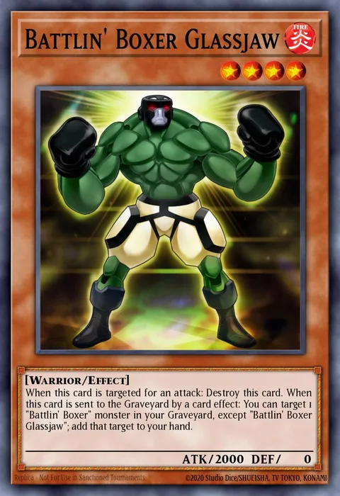 Battlin' Boxer Glassjaw trading card