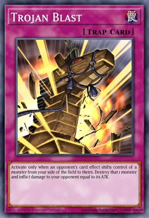 Trojan Blast trading card