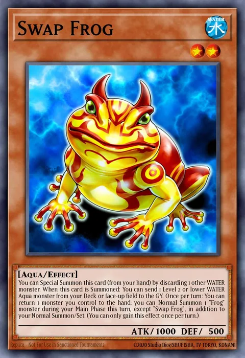 Swap Frog trading card