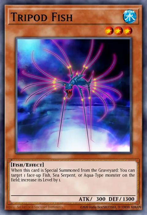 Tripod Fish trading card