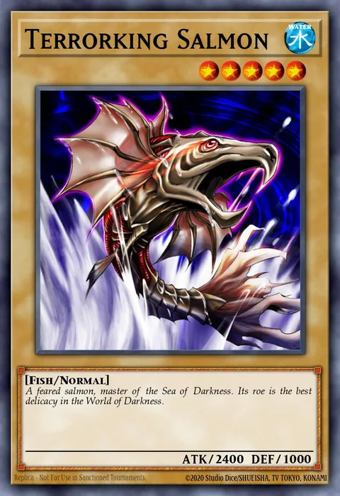 Terrorking Salmon trading card