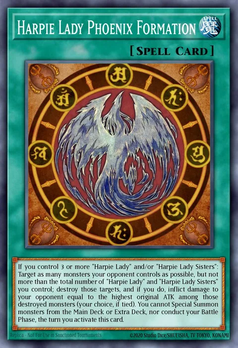 Harpie Lady Phoenix Formation trading card