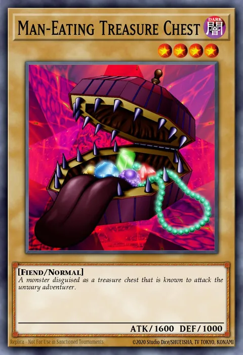 Man-Eating Treasure Chest trading card