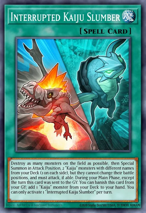 Interrupted Kaiju Slumber trading card