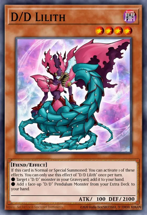 D/D Lilith trading card