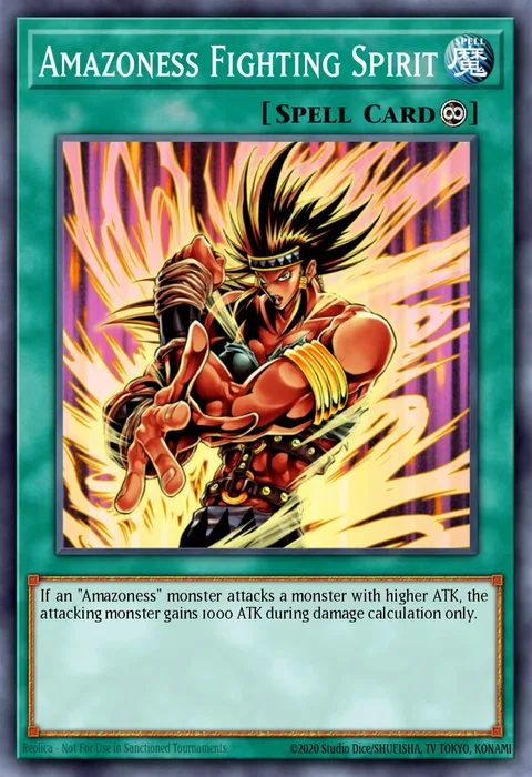Amazoness Fighting Spirit trading card