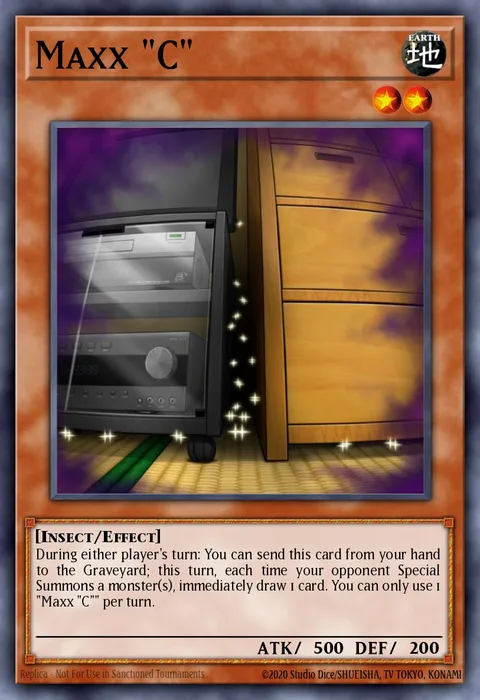 Maxx "C" trading card