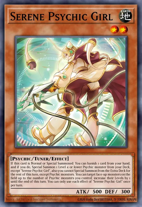 Serene Psychic Girl trading card
