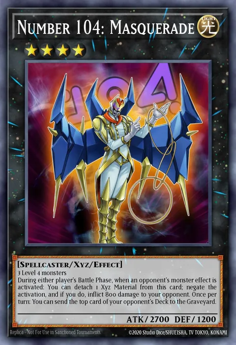 Number 104: Masquerade trading card