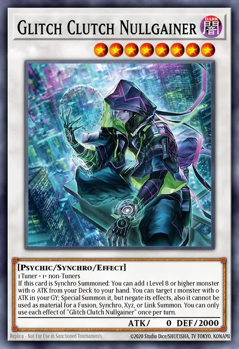 Glitch Clutch Nullgainer trading card