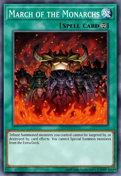 March of the Monarchs trading card