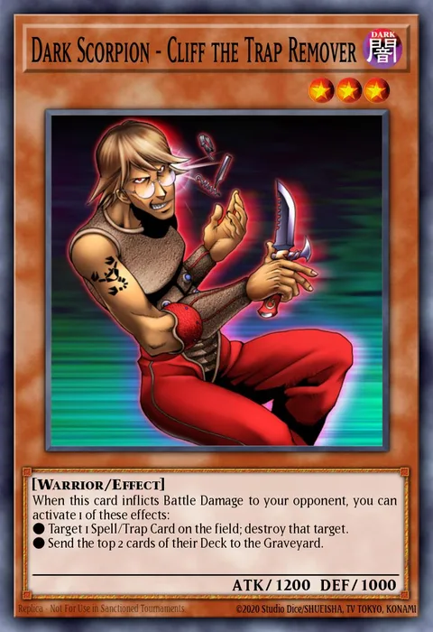 Dark Scorpion - Cliff the Trap Remover trading card
