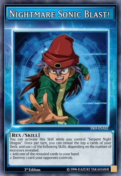 Nightmare Sonic Blast! trading card