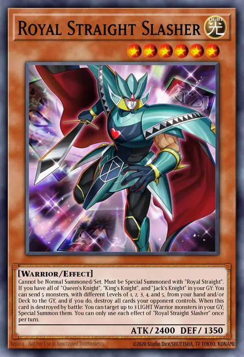Royal Straight Slasher trading card