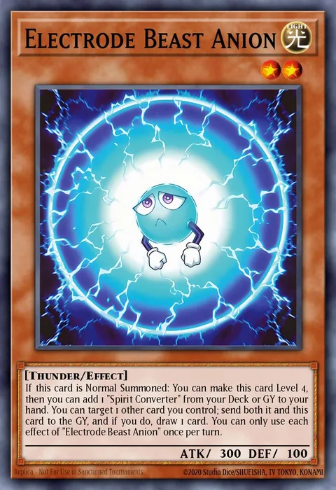 Electrode Beast Anion trading card