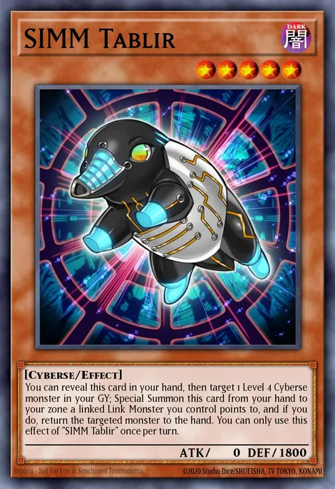 SIMM Tablir trading card