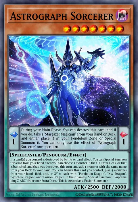 Astrograph Sorcerer trading card