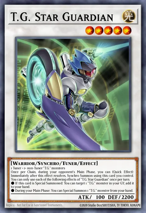 T.G. Star Guardian trading card