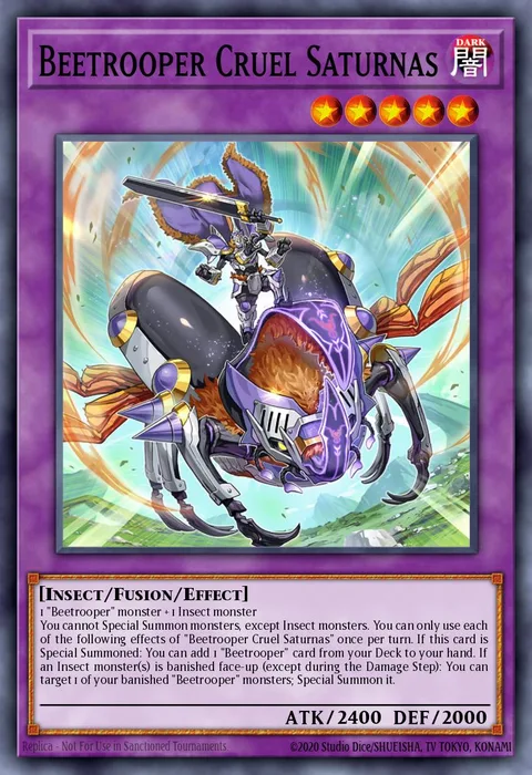 Beetrooper Cruel Saturnas trading card