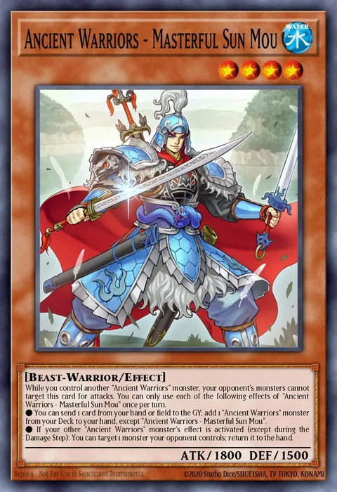 Ancient Warriors - Masterful Sun Mou trading card