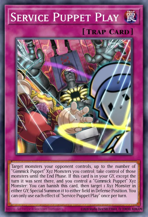 Service Puppet Play trading card