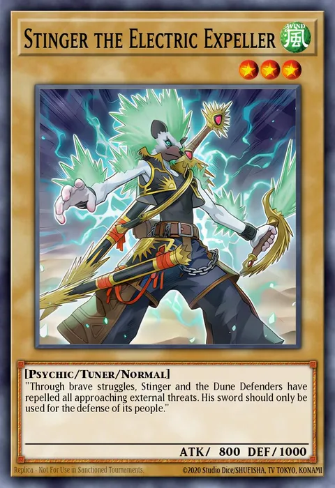 Stinger the Electric Expeller trading card
