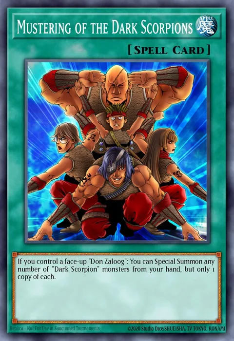 Mustering of the Dark Scorpions trading card