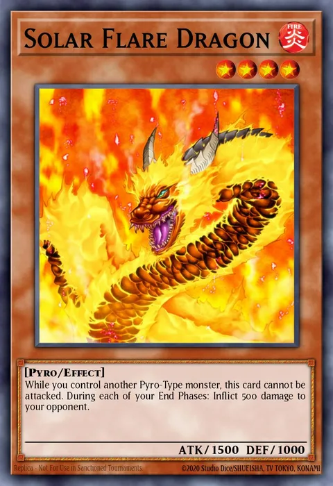 Solar Flare Dragon trading card