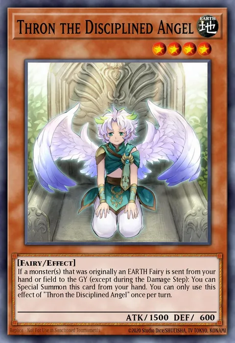 Thron the Disciplined Angel trading card