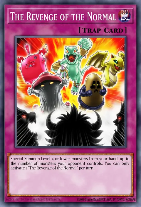 The Revenge of the Normal trading card