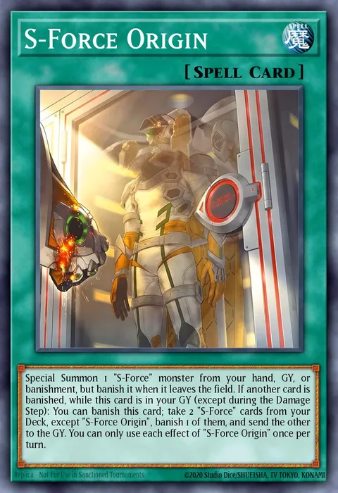 S-Force Origin trading card