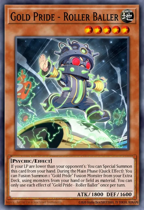 Gold Pride - Roller Baller trading card