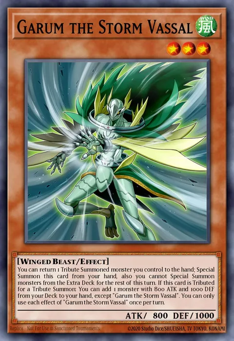 Garum the Storm Vassal trading card