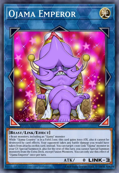 Ojama Emperor trading card