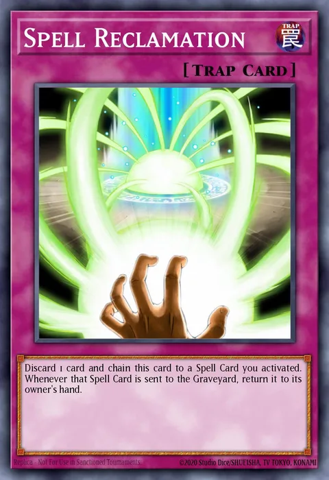 Spell Reclamation trading card