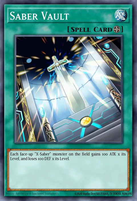 Saber Vault trading card