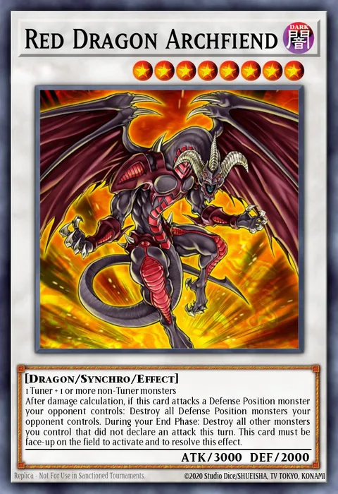 Red Dragon Archfiend trading card