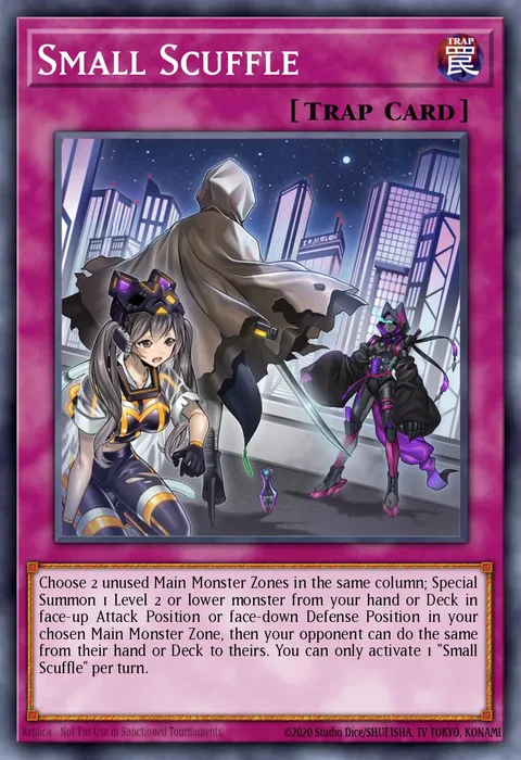Small Scuffle trading card