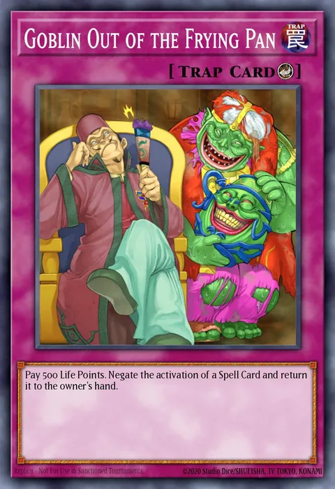 Goblin Out of the Frying Pan trading card