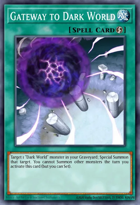 Gateway to Dark World trading card