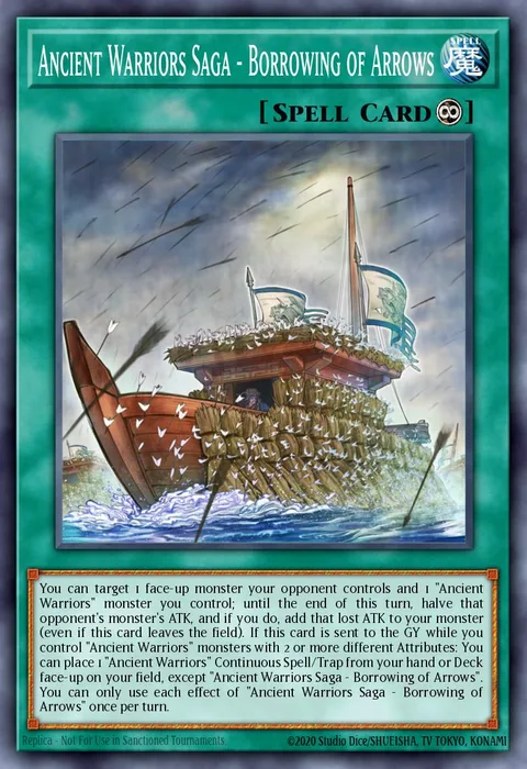 Ancient Warriors Saga - Borrowing of Arrows trading card