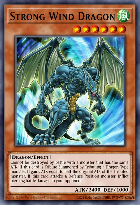 Strong Wind Dragon trading card