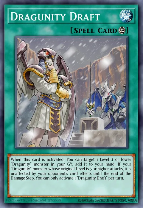 Dragunity Draft trading card